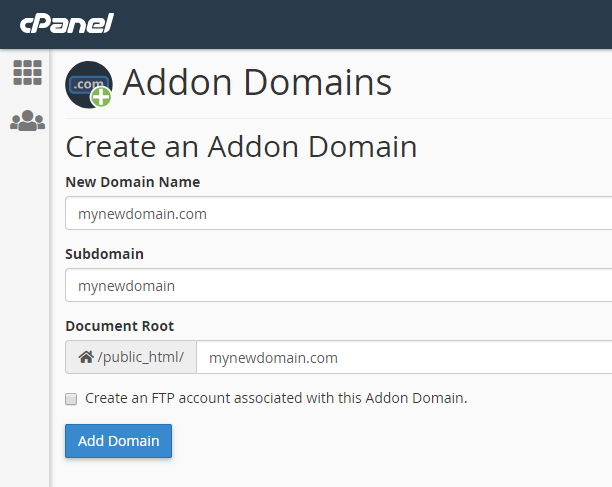 create-addon-domains